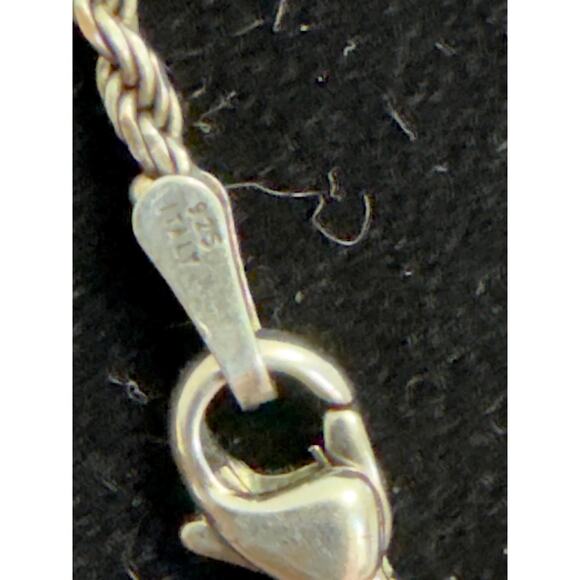 Jane Seymour Open Hearts Necklace •  925 Pendant on 18" Italian Rope Chain - Picture 6 of 6